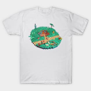 Bricks and Round Doors- Fantasy T-Shirt